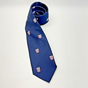 Ferrell Reed Handmade England Blue Crest Emblem U.S.TM.F. (?) Regimental‎ Tie